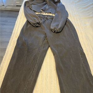 Fashion Nova Charcoal Jogger Set